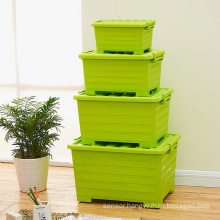 Fashionable Candy Color Plastic Storage Container for Household Storage